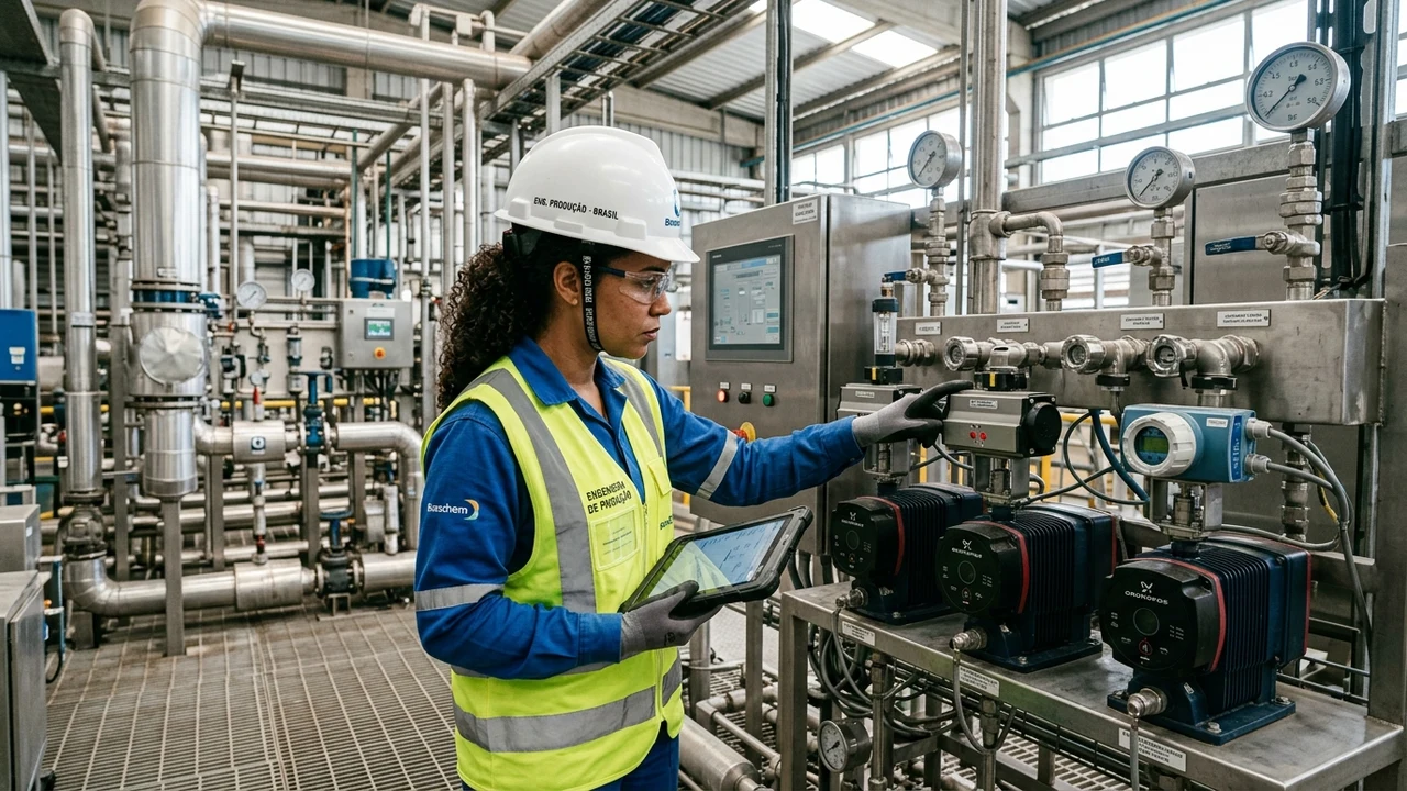 Operação industrial — representação técnica Velasque